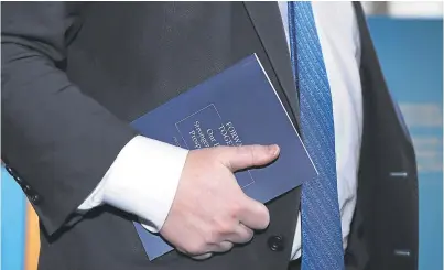  ?? Picture: Getty. ?? Foreign Secretary Boris Johnson attends the launch of the Conservati­ve Party manifesto in Halifax on May 18.