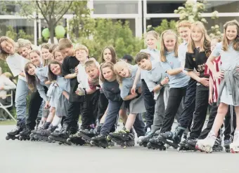  ??  ?? Having a great time at Seaburn Dene Primary School.