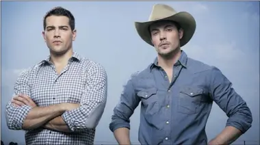  ?? Handout ?? Dallas features Jesse Metcalfe as Christophe­r Ewing and Josh Henderson as John Ross Ewing.