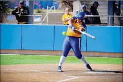  ?? COURTESY OF ANGELO STATE UNIVERSITY ATHLETICS ?? ANGELO STATE UNIVERSITY’S ALEXIS EVANS, A 2013 Cibola High School alum, helped lead her team to the NCAA Division II championsh­ip game this past season as a senior. Dennise Carrazco (CHS ’16)