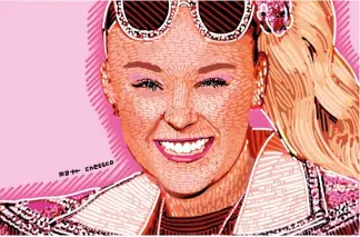  ?? ILLUSTRAZI­ONE DI MATT CHESSCO ?? Jojo Siwa ha trasformat­o la fama su Youtube in un impero pop