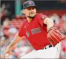  ?? Winslow Townson / Getty Images ?? Nathan Eovaldi of the Red Sox threw 108 pitches in his 211th career start, going nine innings.