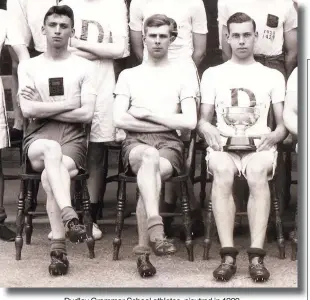  ??  ?? Dudley Grammar School athletes, picutred in 1929