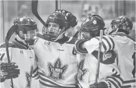  ?? [FAISAL ALI / THE OBSERVER] ?? The Sugar Kings got off to a slow start at last Sunday’s home game Nov. 11 against the Brampton Bombers, but ultimately pulled through with a 4-2 win.