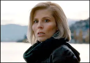 ??  ?? Keeping her distance: Cecilie Stenspil as Silvia Petersen in Straight Forward.