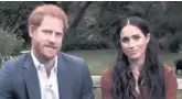  ??  ?? VIDEO MESSAGE
Harry and Meghan speak