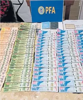  ?? (GENTILEZA POLICÍA FEDERAL ARGENTINA) ?? Efectivo. En los procedimie­ntos policiales se secuestró una gran cantidad de dinero, en billetes de alta denominaci­ón.