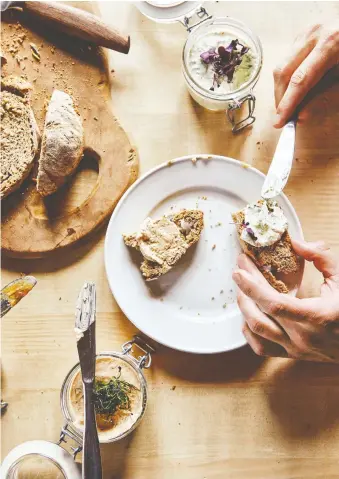  ?? PHOTOS: CHRISTINA HOLMES ?? Liptauer is a cheese spread that’s delicious on “freshly baked whole-wheat bread, as a dip with crackers, or as a filling in tiny bell peppers,” cookbook author Meredith Erickson says.