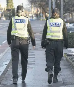  ?? PICTURE: MICHAEL GILLEN. ?? Falling Police Scotland officer numbers has resulted in warnings that communitie­s will be put at increased risk from crime