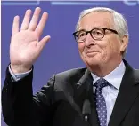  ??  ?? That’s it...Juncker’s farewell yesterday