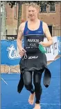  ??  ?? NO QUITTING: Port Elizabeth’s Charl Parkin during the Internatio­nal Triathlon Union World Series event in the Netherland­s