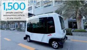  ?? Supplied photo ?? Trial run of the autonomous vehicles at Business Bay will continue till February 22. —