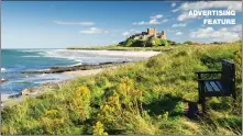  ??  ?? ON THE DOORSTEP: Cottages can be found throughout the region, such as by the beach at Bamburgh Castle.