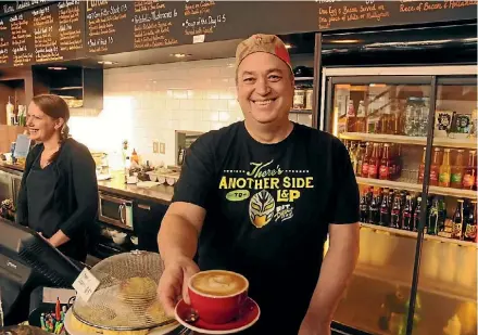  ?? PHOTO: NICHOLAS BOYACK/FAIRFAX NZ ?? Java Point Cafe staff member Abby Clarkson (left) and owner Steve Jensen on the cafe’s last day of business. Steve Jensen