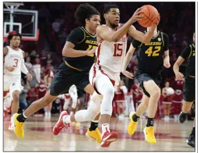  ?? (NWA Democrat-Gazette/Andy Shupe) ?? Former Arkansas guard Mason Jones is among 99 college underclass­men who have declared for the NBA Draft as of Thursday.