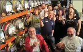  ??  ?? CHEERS: Real ale fans at the festival