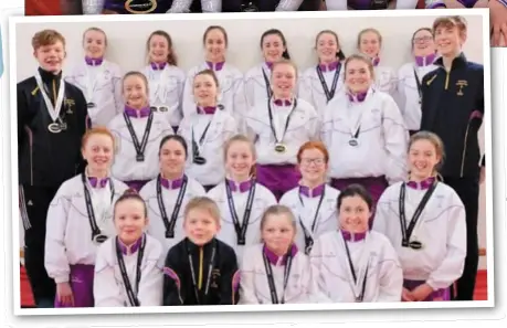  ??  ?? ABOVE; Wexford Gymnastic Club’s trampoline team.