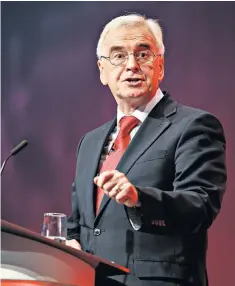  ??  ?? John Mcdonnell: for a supposedly radical thinker, he’s late to the UBI party