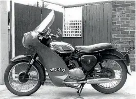  ??  ?? 1963, and after passing his test Ray traded his BSA for a bigger BSA; an A7