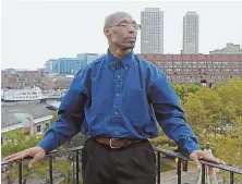  ?? STAFF PHOTO BY STUART CAHILL ?? ‘NOT ANGRY, JUST UPSET’: Frederick Clay, whose 1981 murder conviction was vacated yesterday, spoke to the Herald about getting out after 38 years behind bars.