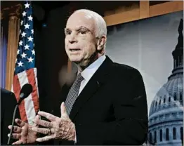  ?? J. SCOTT APPLEWHITE/AP ?? Sen. John McCain: “We should welcome all those who are willing and able to serve.”