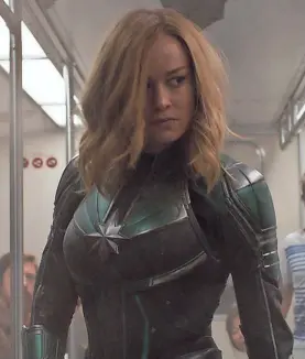  ?? MARVEL STUDIOS ?? Space warrior Carol Danvers (Brie Larson) searches for hidden alien Skrulls in “Captain Marvel,” which hits theaters Friday.