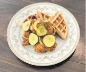  ?? Handout ?? Chicken and waffles from 7th Cafe, a new spot by the inventors of Rosie's Cafe.