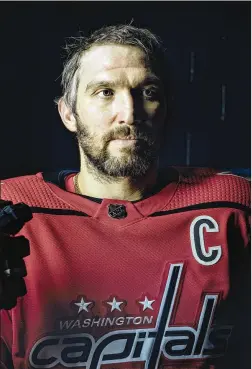  ?? PHOTOS BY JASON ANDREW/NEW YORK TIMES ?? This year, the Capitals’ Alex Ovechkin has passed Marcel Dionne and Brett Hull on the career goals list. With 754 entering the weekend, Ovechkin is only 13 goals from passing Jaromir Jagr for third place. From there, only Gordie Howe, with 801, and Wayne Gretzky’s 894 lie ahead.