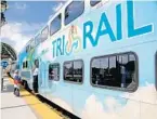  ?? SUN SENTINEL FILE ?? Tri-Rail commuter rail line is planning to introduce a more user-friendly app.