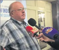  ?? ASHLEY FITZPATRIC­K/THE TELEGRAM ?? Ffaw-unifor executive member and fish harvester Tony Doyle said the fishery has changed a lot over the past few decades, but more change is needed.