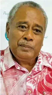  ??  ?? Unity Fiji Party leader Savenaca Narube.