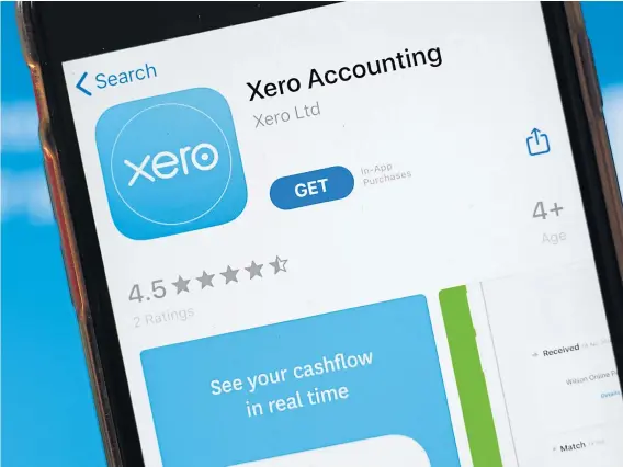  ??  ?? CRUCIAL: Cloud accounting software applicatio­ns such as Xero are now a ’must have’ and the benefits for businesses are clear to see