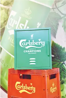  ??  ?? Limited-edition Carlsberg x LFC Champions lockers custom-ordered to commemorat­e LFC Premier League win will be up for grabs through online contests on Carlsberg Facebook page when the new season opens.