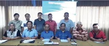  ??  ?? Jamit is seen seated at fourth left with his committee at the AGM.