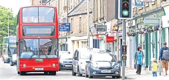  ??  ?? An Xplore Dundee No 23 bus making its way down Perth Road.