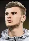  ??  ?? Timo Werner trainierte gestern in Leipzig. Foto: Hitij/bongarts