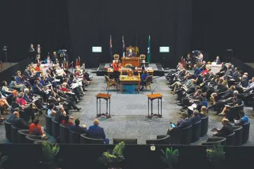  ??  ?? CYNICAL EXERCISE: Question Time at the state parliament in Townsville became a poorly attended farce once the cameras left, says a letter writer. Picture: ALIX SWEENEY