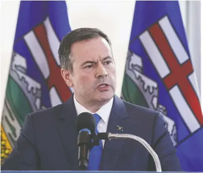  ?? JASON FRANSON/THE CANADIAN PRESS FILES ?? Alberta Premier Jason Kenney wants to hold a referendum on the equalizati­on program.