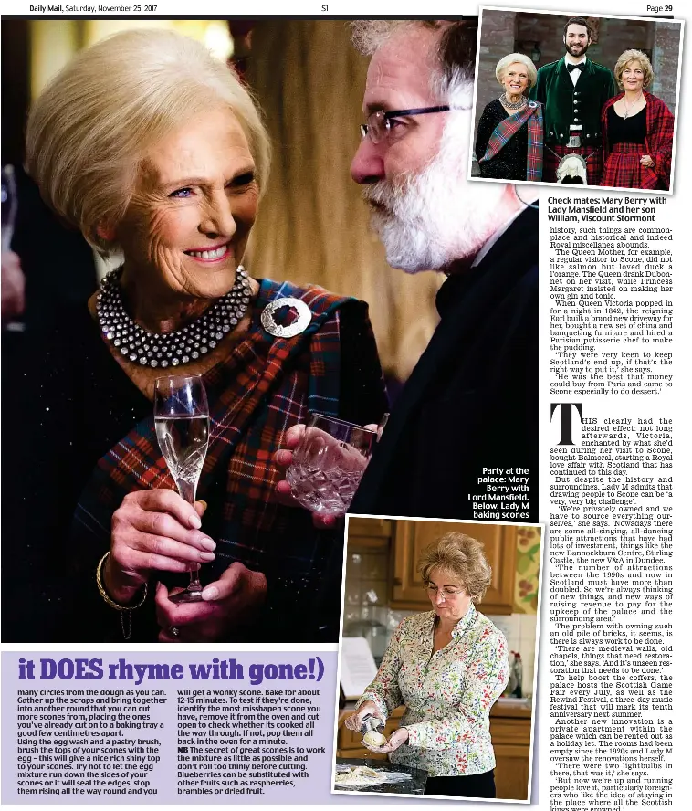 Mary and i didn’t share scone secrets, but she’s just brilliant at the