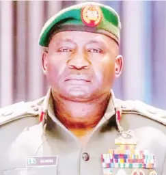  ?? ?? Chief of Defence Staff, General Christophe­r Musa