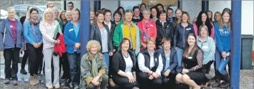  ??  ?? The women from across Argyll and the islands who attended the farming conference.