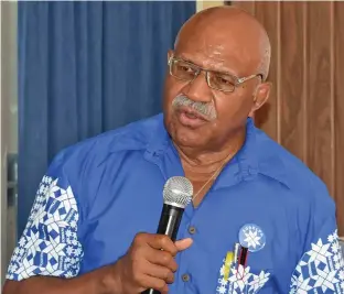  ??  ?? Caretaker SODELPA leader Sitiveni Rabuka.