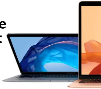  ??  ?? Auch das Macbook Air ist nun in verschiede­nen Farben erhältlich. Zur Wahl stehen Space Grau, ein neues Gold und das klassische Silber.