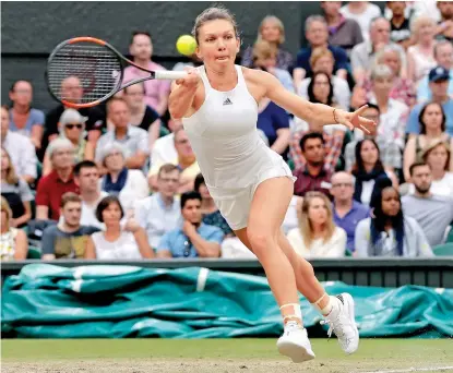  ?? FOTOS: AFP ?? La rumana Simona Halep cayó en cuartos de final