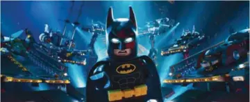  ??  ?? This image released by Warner Bros. Pictures shows Batman, voiced by Will Arnett, in a scene from ‘The LEGO Batman Movie’. — AP