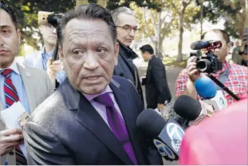  ?? Al Seib Los Angeles Times ?? COUNCILMAN Gil Cedillo, who chairs the council’s Immigrant Affairs, Civil Rights and Equity Committee, said the plan would protect L.A’s “harmony from the irrational, erratic actions of the Trump administra­tion.”