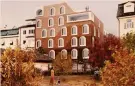  ??  ?? In centro a Bolzano.
Lo stile architetto­nico dell’hotel La Briosa si distinguer­à per il colore e per le sue linee arrotondat­e