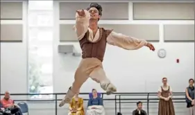  ?? Pittsburgh Post-Gazette ?? Principal dancer Luca Sbrizzi rehearses for Pittsburgh Ballet Theatre’s season opener “Giselle” at PBT Studios in the Strip District in October.