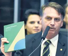  ?? AFP ?? PODER. Bolsonaro enfrenta su primera crisis por corrupción.