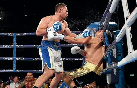  ?? PHOTOSPORT ?? Joseph Parker was last in the ring in December, when he knocked out Alexander Flores inside three rounds.